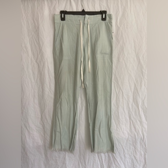 Billabong Light Green Casual beach Pants linen blend Size Medium - Picture 2 of 15